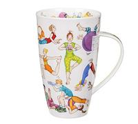 DUNOON Grand mug flexible Friends Yoga Work Out Funny Fine Bone China Henley