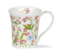 Dunoon Jura Tasse en porcelaine anglaise Motif nœuds Forget Me Rose 0,21 l