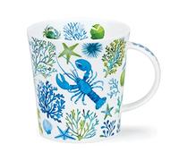Dunoon LO-UNTS-BL Under The Sea Tasse en porcelaine anglaise Bleu 0,32 l