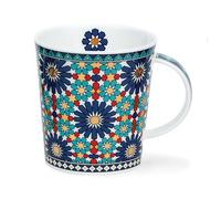 Dunoon Lommond Mug Tangier 0,32 l en porcelaine fine avec détails dorés 22 carats (bleu foncé)
