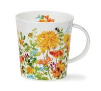 Dunoon Lomond Floral Haze Yellow Mug en porcelaine fine Jaune 0,32 l
