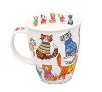 Dunoon Nevis Knitwits Mug en porcelaine fine Motif chats 0,48 l