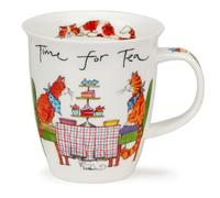 Dunoon Nevis Mug en porcelaine fine pour thé Motif chats et chiens 0,48 l