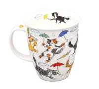 Dunoon Nevis Tasse en porcelaine anglaise Motif chats pluvieux 0,48 l