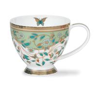 Dunoon Skye Fine Bone China Gobelet en porcelaine Vert avec détails dorés 0,45 l
