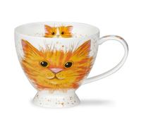 Dunoon Skye Mug en porcelaine anglaise Motif éclaboussures de chat et gingembre 0,45 l