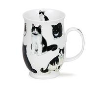 Dunoon SU-Cats-BW Staffordshire Tasse en porcelaine fine Forme Suffolk 0,31 l
