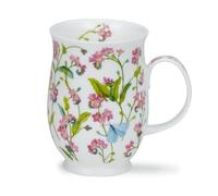 Dunoon Suffolk Mug en porcelaine fine Motif floral Forget Me Nots Rose 0,31 l