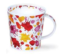 Dunoon Tasse en porcelaine fine fabriquée en Angleterre en forme de cairngorm Motif Whoops 480 ml Passe au lave-vaisselle (rouge)