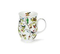 Dunoon Tasse en porcelaine fine Suffolk Secret Woodland Birds - Fabriqué en Angleterre (Woodpecker)