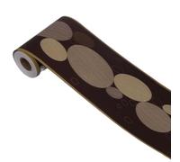 DUNSBY Frise Murale Adhesive 10 mètres Auto-Adhésif Mur Bordure Décor Autocollant Étanche Floral Vintage PVC Papier Peint DIY Décor À La Maison Tuile Taille Ligne Autocollants(203)