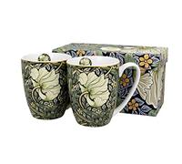 DUO Art GALLERY Lot de 2 tasses 380 ml PIMPERNEL Porcelaine New Bone China