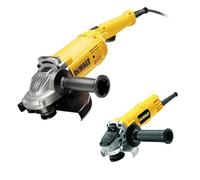DEWALT Duo de meuleuses d'angle DWE492DUO2-QS – 230 mm 2200W & 125 mm 900W, 2 carters de protection
