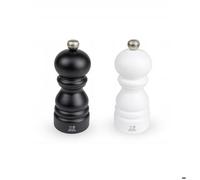 Duo de moulins poivre et sel - Peugeot - Bois - Noir mat et blanc mat - 2 moulins