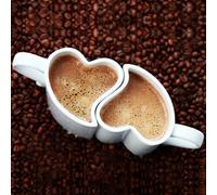 Duo de Tasses Coeur Rouge/Blanc
