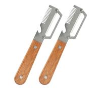 Duo D'Éplucheurs Et Coupeurs Multifonctions En Acier Inoxydable - Outil Manuel Pour Couper En Fruits, Légumes, Ciboulette, Oignons Et Herbes. Ustensile Compact Pour La Cuisine | Pour