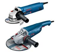 Bosch Meuleuses angulaires GWS 22-230P + GWS 1400 Ø230/Ø125 mm 2200W/1400W Lot de 2