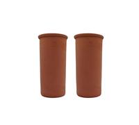 Duo Ollas Tube 2L en Terre Cuite - Fabrication Française - Arrosage Autonome Écologique pour Potager, Jardin et Plantes - Irrigation Naturelle Jusqu’à 5 Jours