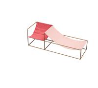 Duo Seat Fauteuil avec Cadre Moutarde Rouge/Rose
