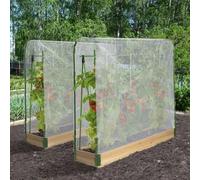 Duo Serres À Tomates Modulable Spéciale Croissance Kit Complet Bâche + Support