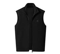 Duohropke Gilet polaire pour homme - Sans manches - Doublé - Veste de travail chaude avec poches - Gilet de sport thermique - Style sportif - Veste d'extérieur - Veste d'hiver