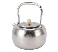 Duokon Bouilloire à thé sur la Cuisinière, Théière en Titane Pur TA1 1100 Ml avec Poignée en Acier Inoxydable 304, Bouton Bodhi, pour le Camping en Plein Air à la Maison, Eau Bouillante, café, Lait