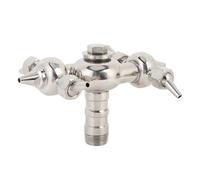 Duokon Buse de Nettoyage Rotative pour Réservoir, Entraînée par Recul 360 | Filetage mâle DN25, corps en acier inoxydable 304, rayon de rinçage jusqu\'à 2,5 m, lavage des réservoirs de boissons