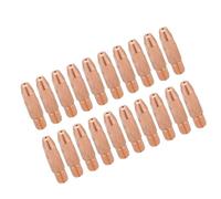 Duokon Embout de Contact pour Torche de Soudage Embouts de Contact en Cuivre Rouge 20 Pièces 0,8 Mm 1,0 Mm 1,2 pour Torche de Soudage Binzel 24KD MIG Remplacement Facile à Monter pour les (.0)