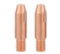 Duokon Embout de Contact pour Torche de Soudage Embouts de Contact en Cuivre Rouge 20 Pièces 0,8 Mm 1,0 Mm 1,2 pour Torche de Soudage Binzel 24KD MIG Remplacement Facile à Monter pour les (0.8)