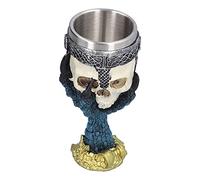 Duokon Gobelet à Vin en Acier Inoxydable, Calice en Forme de Tête de Mort, 18 X 7 Cm, Tasse à Boire à Double Paroi avec Motif de Griffes, pour Whisky, Bar à Vin, Fête à Domicile, Décoration