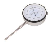 Duokon Indicateur à Cadran, Jauge à Cadran Mécanique en Laiton et Acier Inoxydable, Précision de 0,01 Mm, Plage de 0 à 50 Mm, Résistant aux Chocs avec Couvercle Anti-poussière Transparent pour