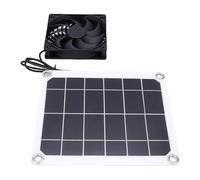 Duokon Kit de Ventilateur D'extraction Solaire 7W, Ventilateur à énergie Solaire avec Panneau ABS pour Maison d'animaux Domestiques, Poulailler, Serre, Hangar RV, élimine Les Odeurs
