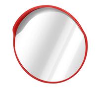 Duokon Miroir de Circulation Miroir de sécurité Convexe PC ABS 60 Mm monté sur Poteau Grand Angle de 180 Degrés Support Rotatif Réglable pour Allée Garage Parking Intérieur Extérieur (60 cm/23,6