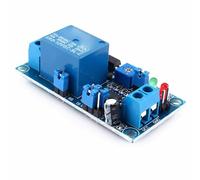 Duokon Module de Relais de Retard, Relais de Minuterie Réglable Normalement 12 V 24 V avec 8 Plages de Temps 0,1 S à 1 H, Protection contre l'inversion de polarité pour Ventilateur de Moteur