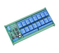 Duokon Module D'extension PLC de Relais à 6 Canaux 12V pour Télécommande | Carte Relais 8 Canaux, Fonctionnement DC 12 V, Protocole Modbus RTU, Charge Maximale 10 A, Montage sur Rail DIN, Débit 9