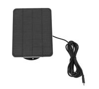 Duokon Panneau Solaire en Silicium Monocristallin 5 W avec Câble de Charge de, Support Mural pour Caméra de sécurité, Sonnette de Surveillance, Utilisation Extérieure à Alimentation Fixe