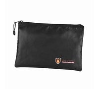 Duokon Sac à Documents Ignifuge Petite Pochette à Billets en Fibre de Verre Enduite de Silicone avec Fermeture à Glissière 10,6 X 6,7 Pouces Rangement Résistant à l'eau pour Fichiers Bijoux Objets