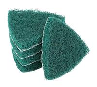Duokon Tampon à Récurer Triangulaire, Tampon de Meulage en Nylon | Pour Machine à Polir Pneumatique, élimination de la Rouille et ébavurage, Accessoire Abrasif en Nylon Durable, Disque de