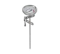Duokon Thermomètre de Cuisine en Acier Inoxydable, Sonde de Température Haute Précision pour Friture, BBQ, Confiture, Lait, Yaourt, Viande, Huile