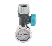 Duokon Valve de Régulateur de Pression d'eau, Réducteur de Pression d'eau POM avec Manomètre, Réglable 140 PSI 3,3 X 2,0 Pouces, Protège les Outils 'irrigation pour l'arrosage du Jardin de Serre