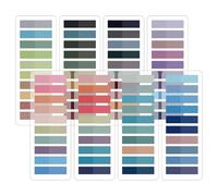 Duoleimi Lot de 1600 notes adhésives pastel - 8 styles pour le marquage de pages et les notes de livre, onglets d'index, marqueurs de page, accessoires d'annotation parfaits pour le bureau et l'école.