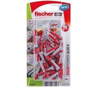 Fischer Chevilles DuoPower 6x30 K Ø6 x 30 mm 28 pièces