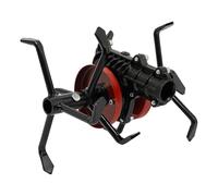 Duoruameng Roue cultivateur à 6 griffes en aluminium 26 mm 9 dents Degré de charrue profonde Motoculteur de jardin
