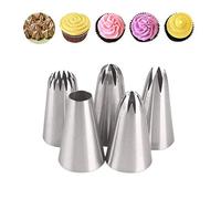 DUORUI Lot de 5 douilles à douille en acier inoxydable en forme de fleur