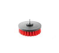DUOSHIDA Brosse de nettoyage pour perceuse tout usage pour joints, carrelage, éviers, baignoire, salle de bain et cuisine Rouge 12,7 cm