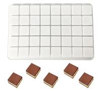 duoyif Moule à Chocolat Carré 40 Cavités Moules Carré En Silicone Patisserie Cube Moule En Silicone Petit Cube Pour Glaçons Carrés Gelée Chocolat Carré Pralines