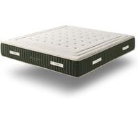 DUPEN® Matelas Pocketspring Natural Green, Hauteur 31cm, fermeté Moyenne, Tissu Exclusif Stretch, Latex perforé, Canamo + Bambou, Matelas 2 Faces, Airdream HR Core, Taille 120 x 200 Cm