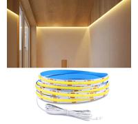 Dupont COB/2835SMD LED bande lumineuse haute densité bande Flexible DC12V éclairage linéaire pour placard étagères décor lampe parallèle COB LED Strip