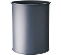 DURABLE Corbeille à papier 330158 – Métal rond, professionnelle 15 L, Gris