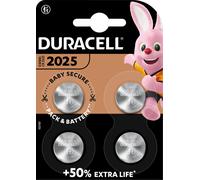 DURA CR2025 X4 - Pile bouton lithium, CR2032, 3 V, 20,0 x 2,5 mm, lot de 4